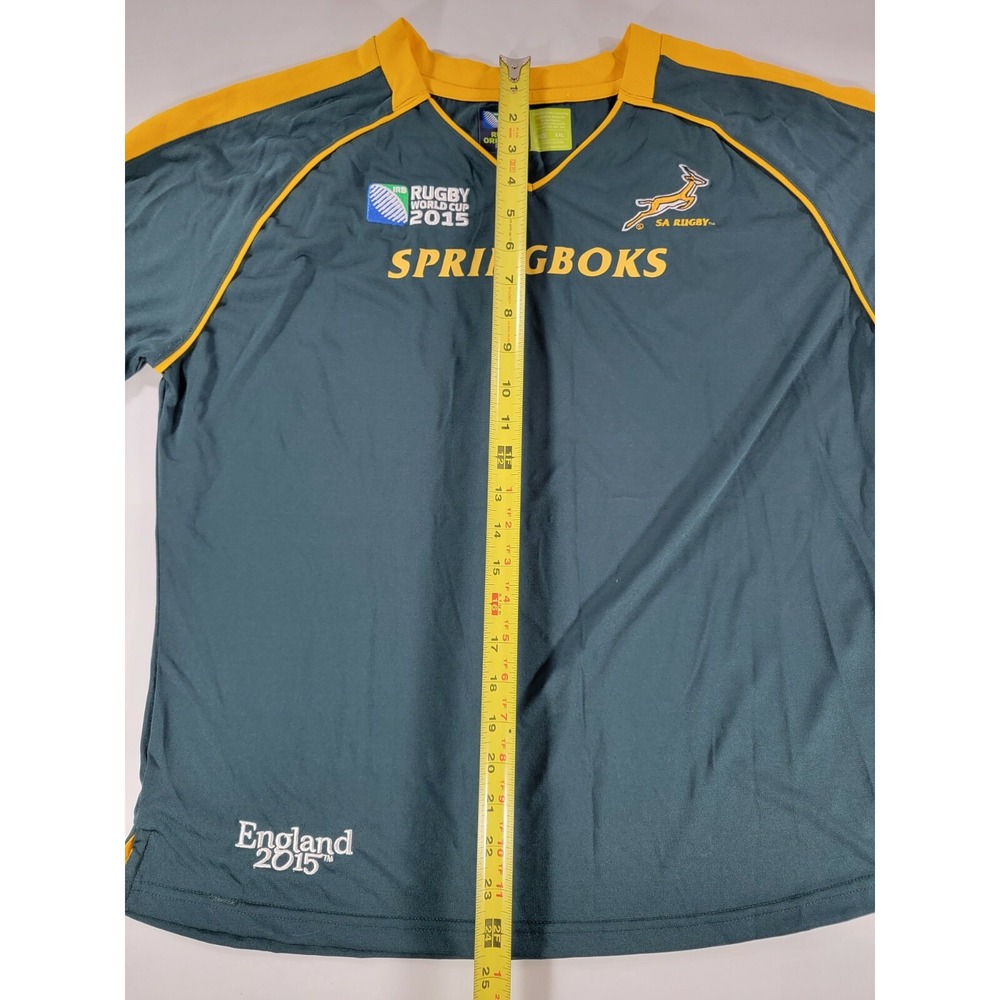 South Africa SA Rugby Youth‎ XXL Home Embroider Jersey Springboks World Cup 2015 - Picture 9 of 9